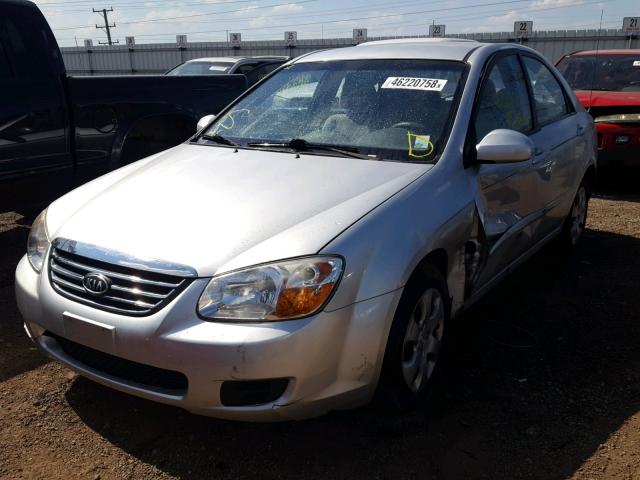 KNAFE121085554240 - 2008 KIA SPECTRA EX SILVER photo 2