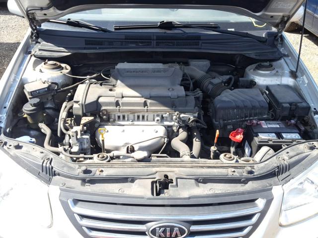 KNAFE121085554240 - 2008 KIA SPECTRA EX SILVER photo 7