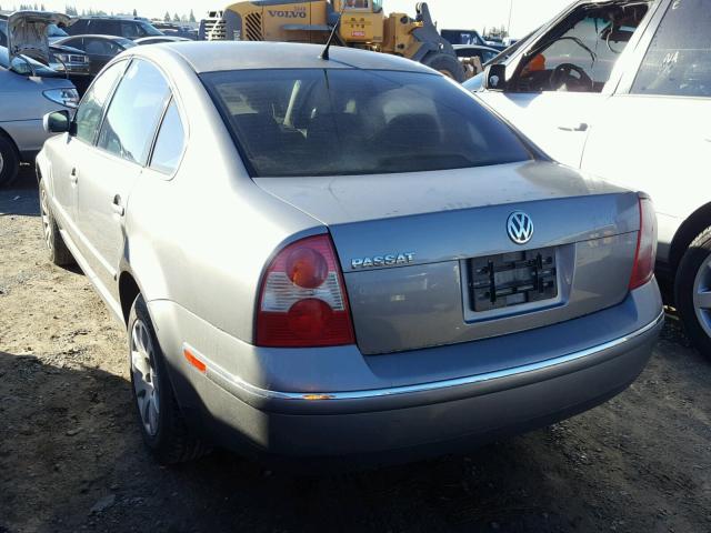 WVWPD63B23P291051 - 2003 VOLKSWAGEN PASSAT GLS SILVER photo 3