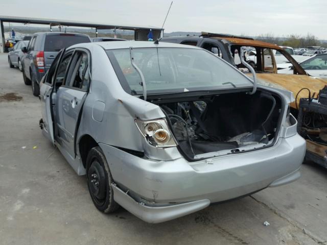 1NXBR30E98Z962387 - 2008 TOYOTA COROLLA SILVER photo 3