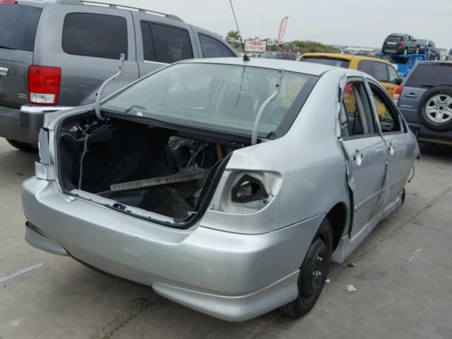 1NXBR30E98Z962387 - 2008 TOYOTA COROLLA SILVER photo 4