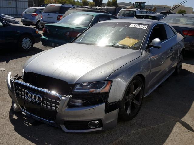 WAUDK78TX8A032945 - 2008 AUDI A5 QUATTRO SILVER photo 2