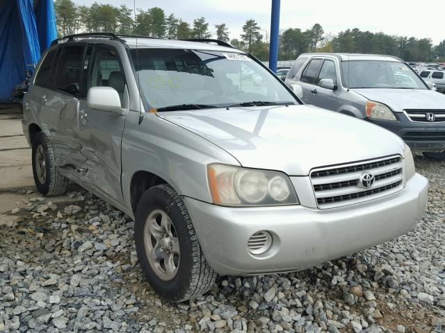 JTEGD21A310006510 - 2001 TOYOTA HIGHLANDER SILVER photo 1