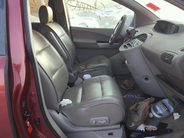 5N1BV28U44N326076 - 2004 NISSAN QUEST S BURGUNDY photo 5