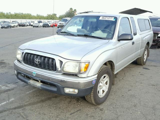 5TEVL52N72Z104135 - 2002 TOYOTA TACOMA XTR SILVER photo 2