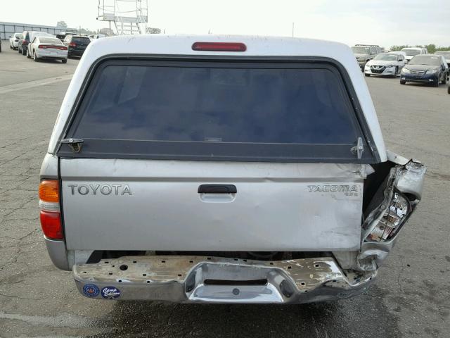 5TEVL52N72Z104135 - 2002 TOYOTA TACOMA XTR SILVER photo 9