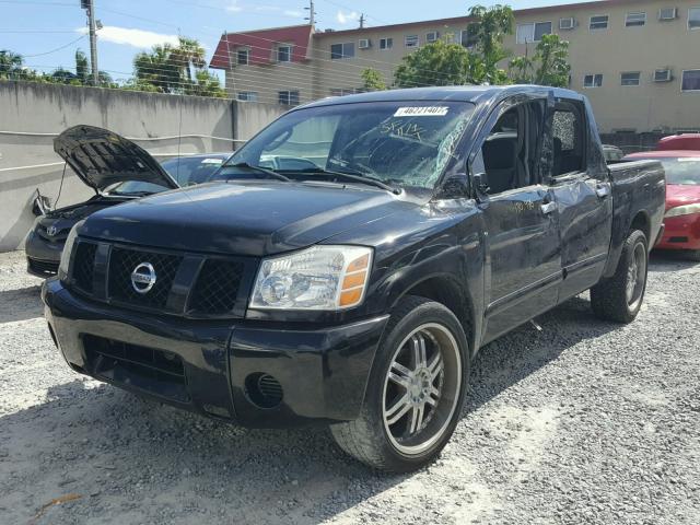 1N6AA07A14N507849 - 2004 NISSAN TITAN BLACK photo 2