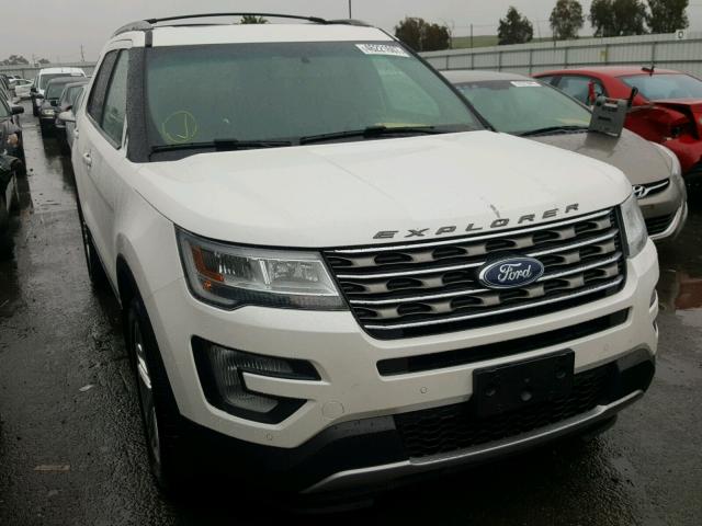 1FM5K8D88GGC59668 - 2016 FORD EXPLORER X WHITE photo 1