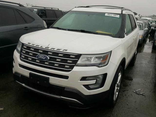 1FM5K8D88GGC59668 - 2016 FORD EXPLORER X WHITE photo 2