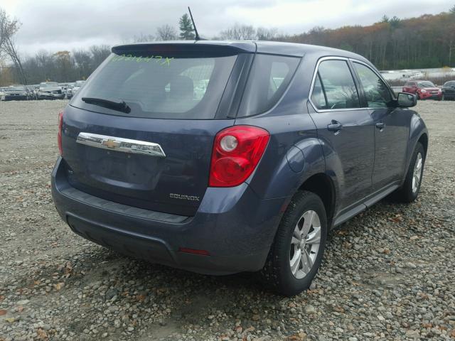 2GNFLCEK8D6235215 - 2013 CHEVROLET EQUINOX LS BLUE photo 4