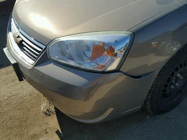 1G1ZS58F37F140986 - 2007 CHEVROLET MALIBU LS GOLD photo 9