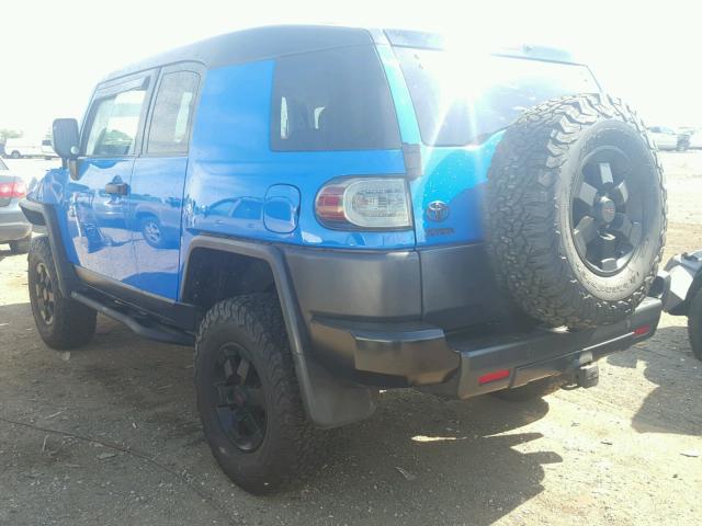 JTEBU11F070083487 - 2007 TOYOTA FJ CRUISER BLUE photo 3