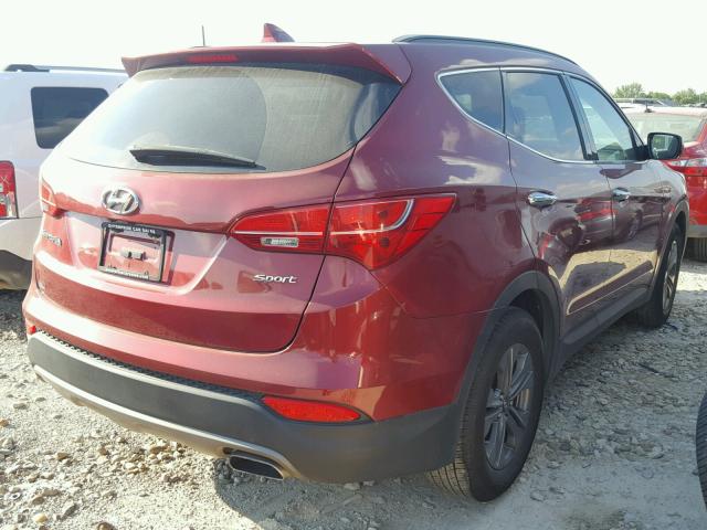 5XYZU3LB7FG258481 - 2015 HYUNDAI SANTA FE S BURGUNDY photo 4