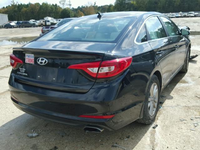 5NPE24AFXGH398471 - 2016 HYUNDAI SONATA SE BLACK photo 4