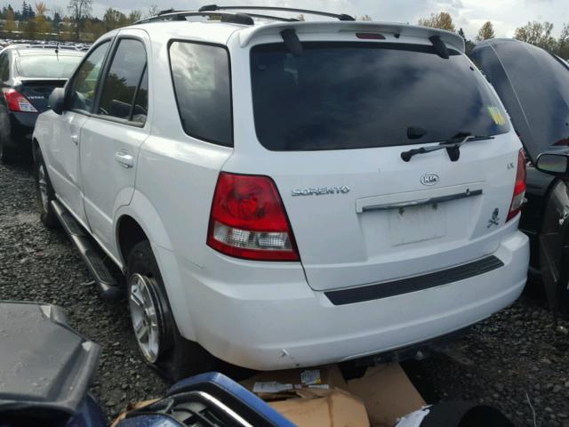 KNDJC733855335270 - 2005 KIA SORENTO EX WHITE photo 3