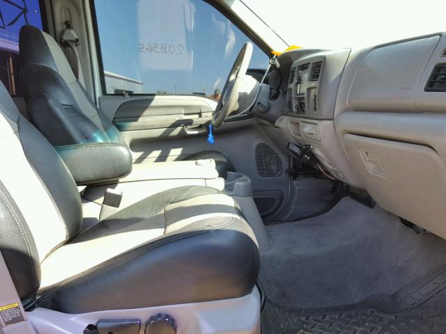 1FMNU41S01ED72858 - 2001 FORD EXCURSION SILVER photo 5