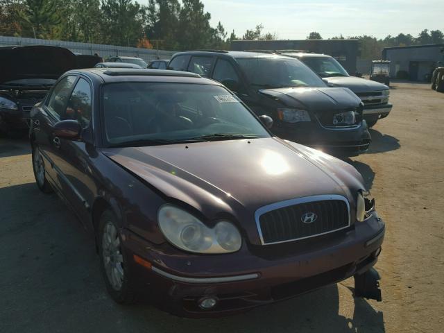 KMHWF35H83A780820 - 2003 HYUNDAI SONATA GLS BURGUNDY photo 1