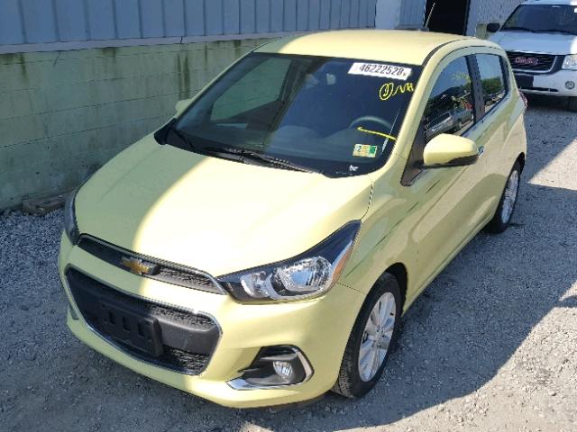 KL8CF6SA6HC783817 - 2017 CHEVROLET SPARK 2LT YELLOW photo 2