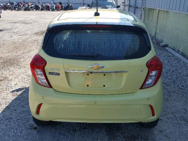 KL8CF6SA6HC783817 - 2017 CHEVROLET SPARK 2LT YELLOW photo 9