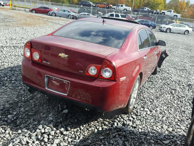 1G1ZK57748F269878 - 2008 CHEVROLET MALIBU LTZ 红色 照片 4