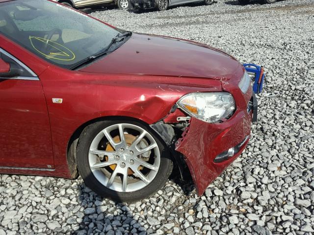 1G1ZK57748F269878 - 2008 CHEVROLET MALIBU LTZ 红色 照片 9