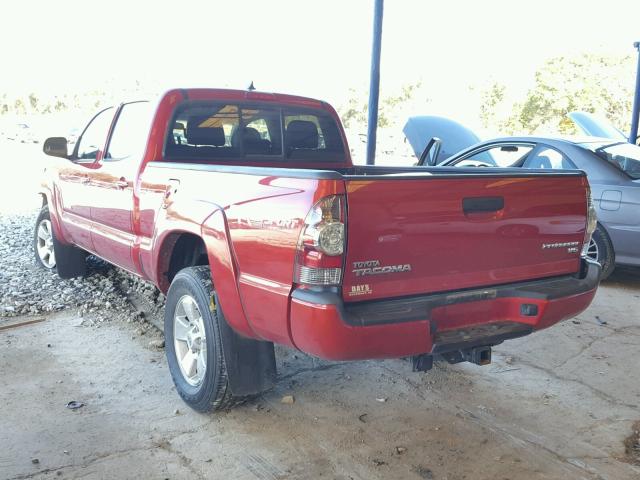 5TFKU4HN4EX005530 - 2014 TOYOTA TACOMA DOU RED photo 3