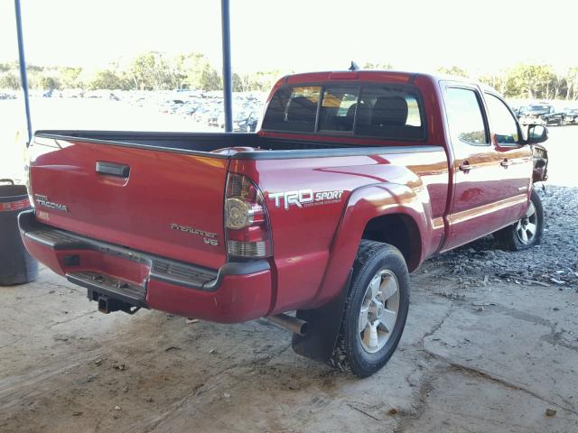 5TFKU4HN4EX005530 - 2014 TOYOTA TACOMA DOU RED photo 4