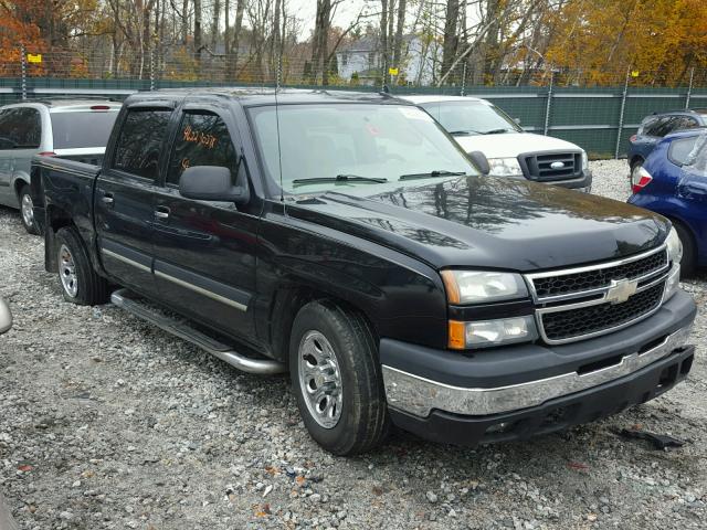 2GCEC13T061103148 - 2006 CHEVROLET SILVERADO BLACK photo 1