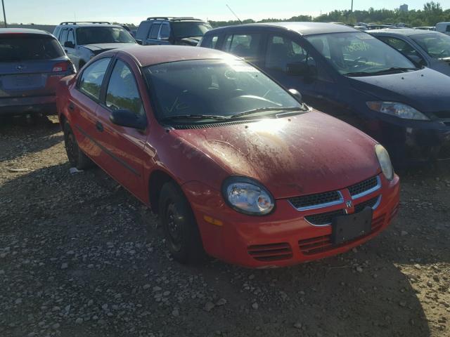 1B3ES26C04D597955 - 2004 DODGE NEON BASE RED photo 1