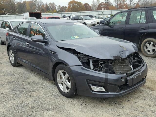 KNAGM4A70F5624105 - 2015 KIA OPTIMA LX GRAY photo 1