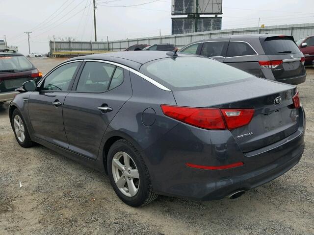 KNAGM4A70F5624105 - 2015 KIA OPTIMA LX GRAY photo 3