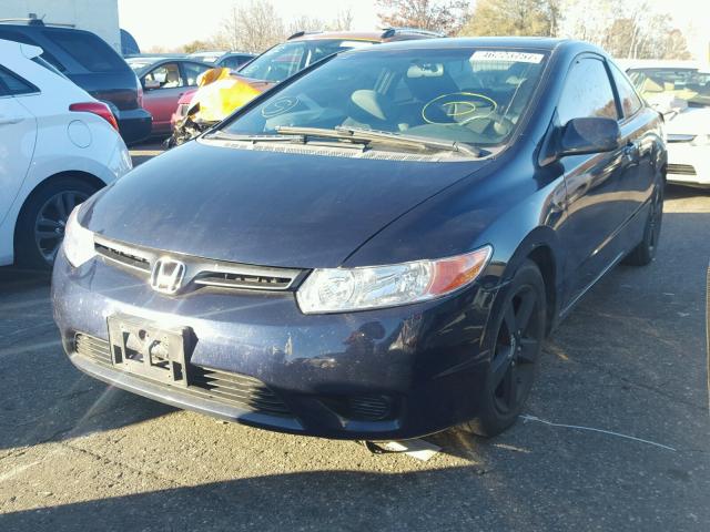 2HGFG11868H546195 - 2008 HONDA CIVIC BLUE photo 2