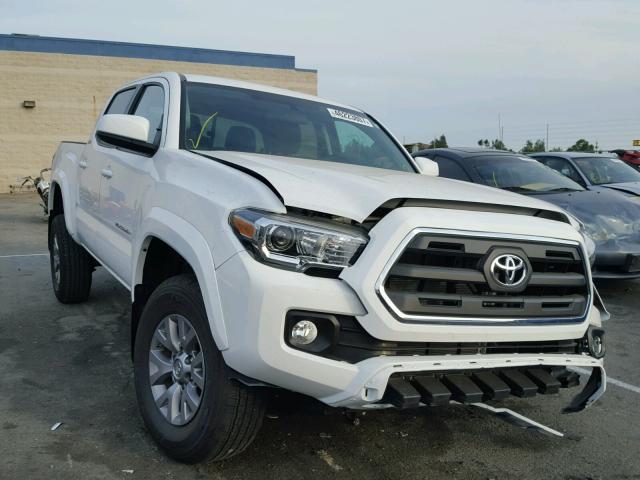 5TFAX5GN0HX086850 - 2017 TOYOTA TACOMA DOU WHITE photo 1