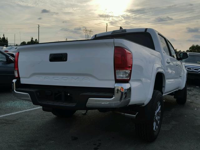 5TFAX5GN0HX086850 - 2017 TOYOTA TACOMA DOU WHITE photo 4