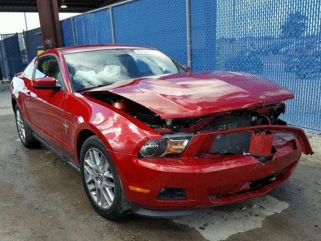 1ZVBP8AM6C5280743 - 2012 FORD MUSTANG BURGUNDY photo 1