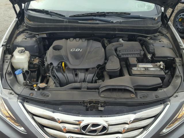 5NPEC4AC8BH273934 - 2011 HYUNDAI SONATA SE GRAY photo 7