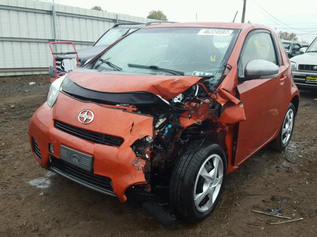 JTNJJXB02EJ027009 - 2014 TOYOTA SCION IQ ORANGE photo 2