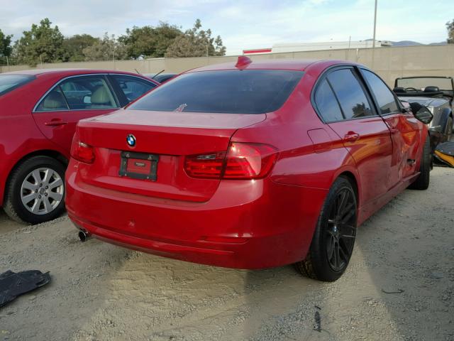 WBA3C3C5XEPV90913 - 2014 BMW 320 I RED photo 4
