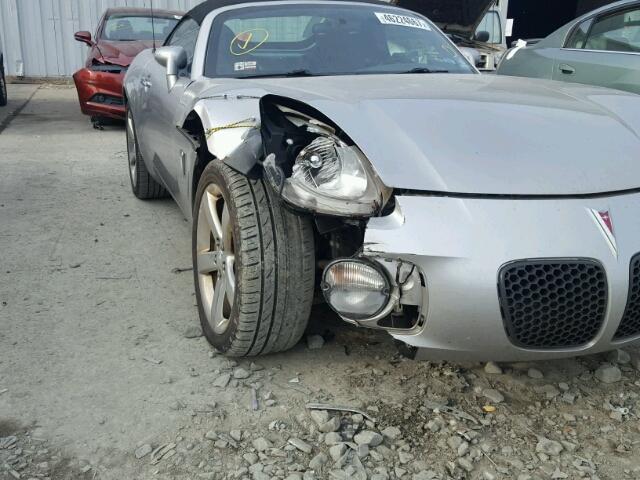 1G2MG35XX7Y115449 - 2007 PONTIAC SOLSTICE G GRAY photo 9