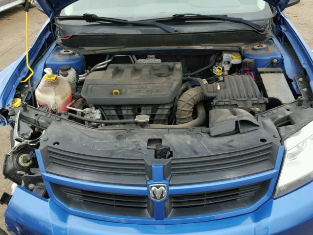 1B3LC46K08N251296 - 2008 DODGE AVENGER SE BLUE photo 7