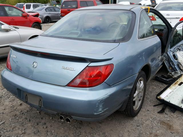 19UYA3256XL003019 - 1999 ACURA 2.3CL TURQUOISE photo 4