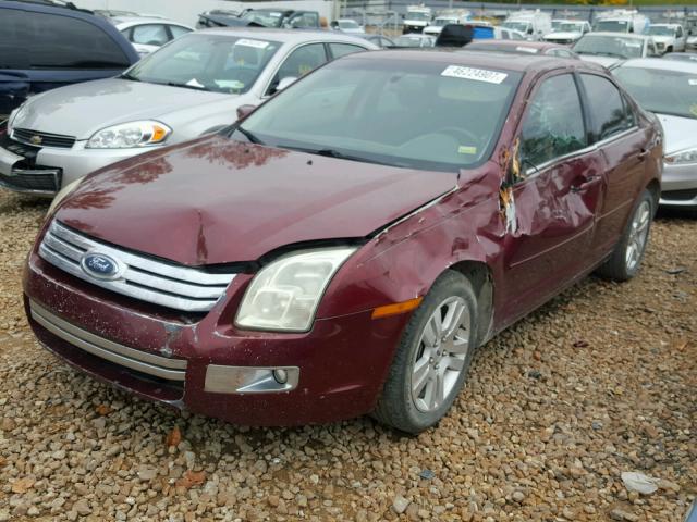 3FAHP08Z46R189042 - 2006 FORD FUSION SEL MAROON photo 2