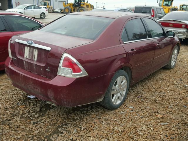 3FAHP08Z46R189042 - 2006 FORD FUSION SEL MAROON photo 4