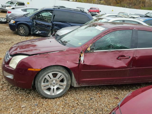 3FAHP08Z46R189042 - 2006 FORD FUSION SEL MAROON photo 9