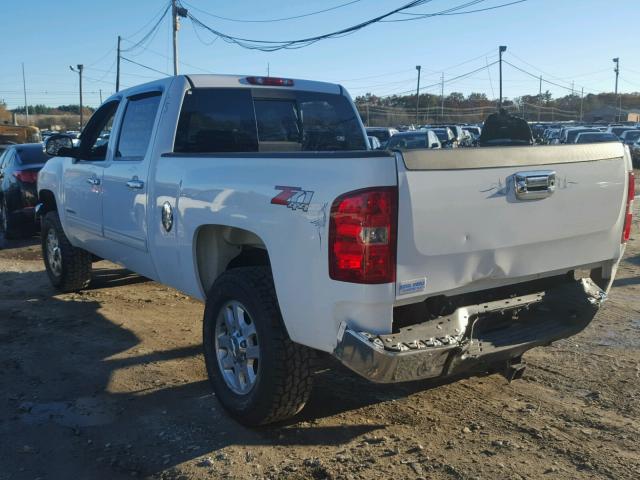 1GC1KXCG9EF123560 - 2014 CHEVROLET SILVERADO WHITE photo 3