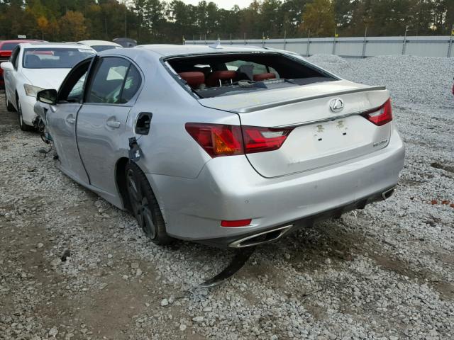 JTHBE1BL0E5043558 - 2014 LEXUS GS 350 SILVER photo 3