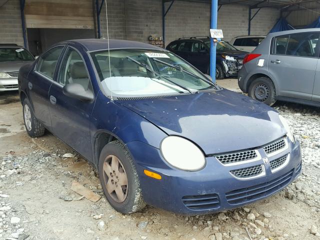 1B3ES26CX4D537147 - 2004 DODGE NEON BASE BLUE photo 1