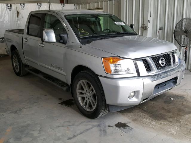 1N6BA0ED6DN312427 - 2013 NISSAN TITAN S SILVER photo 1