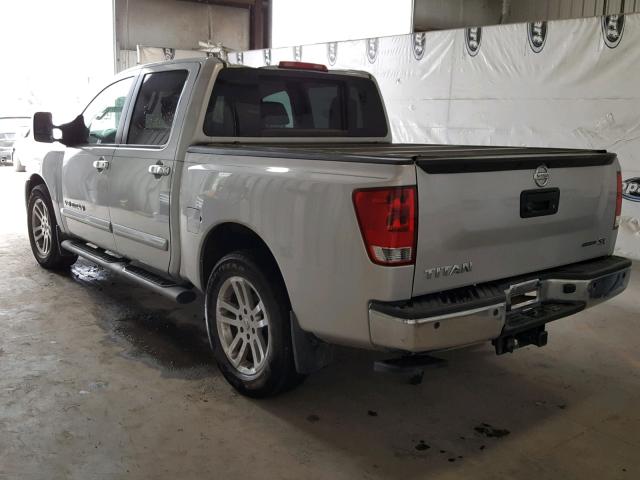 1N6BA0ED6DN312427 - 2013 NISSAN TITAN S SILVER photo 3