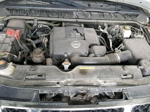 1N6BA0ED6DN312427 - 2013 NISSAN TITAN S SILVER photo 7